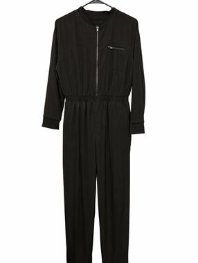 Old Navy Active Black Long-Sleeve Jumpsuit